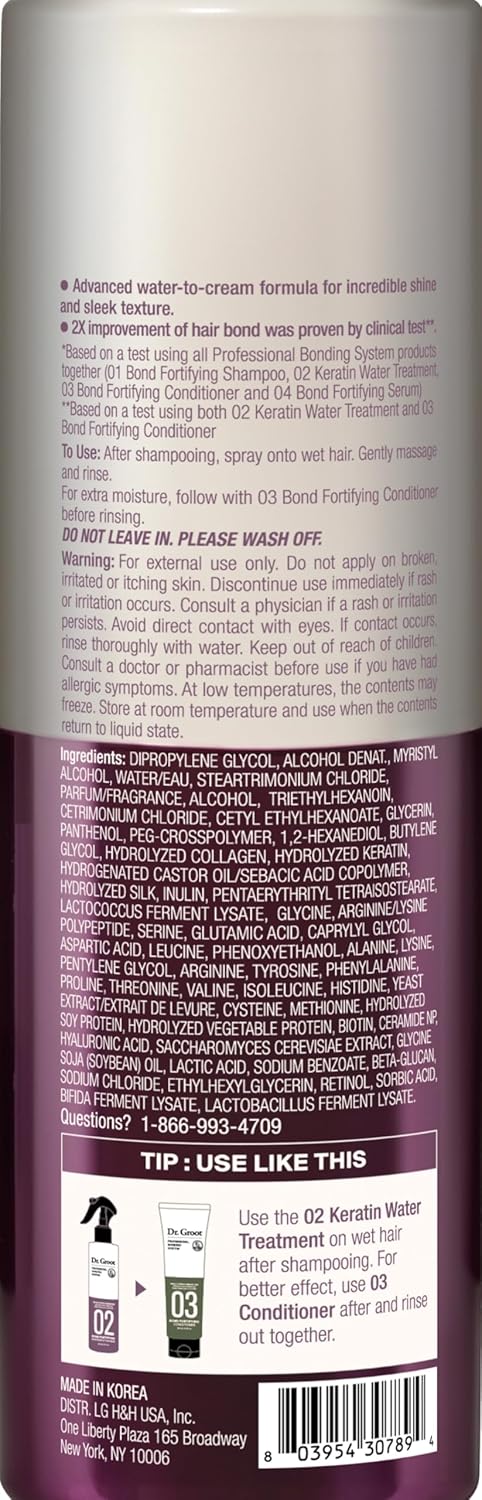 Dr. Groot Bond Fortifying Keratin Water Treatment